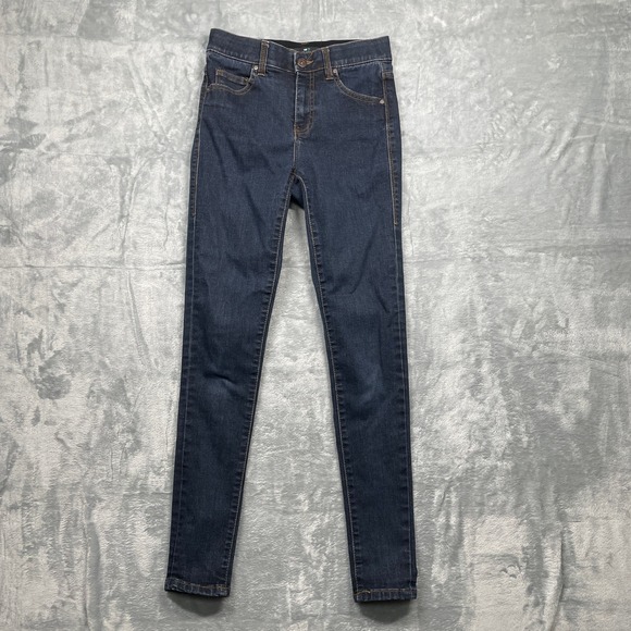 Lularoe Women Dark Wash Skinny Jeans Button Fly Stretch Size 24 - Picture 1 of 11